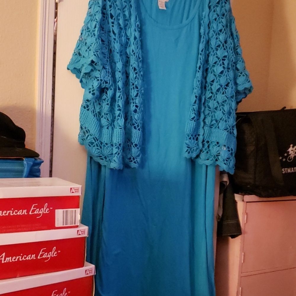 Dress with a shrug